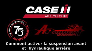 Comment activer la suspension avant et hydraulique arrière