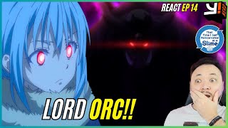 RIMURU VS LORD ORC!!  React Tensei Shitara Slime Datta Ken Ep 14 Temproada 1