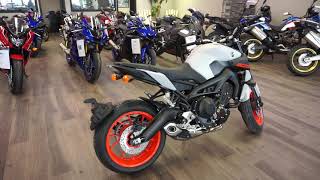 2019 Yamaha MT-09 White/Orange at Maxeys in Oklahoma City