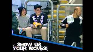 NRL Bulldogs Dance Cam- Hosted by Rob Shehadie, Tahir and a very hairy man!!