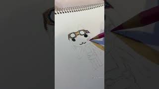 watch until the enddd 🤯 drawing toro inoue with coloured pencils #asmr #artprocess