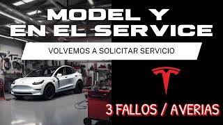 Tesla Model Y en reparación por segunda vez