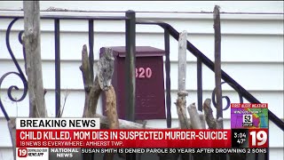 Mom, son found dead after Amherst Township fire; possible murder-suicide(Sheriff)