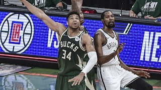 Giannis Antetokounmpo TERRIBLE free throw cost the game KD save the Nets AGAIN!