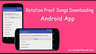 Rotation proof songs downloading app with AsyncTask – DEMO