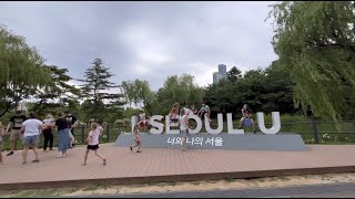 [4K🇰🇷]Walking from Yongsan Family park To National Museum Of Korea 용산가족공원-국립중앙박물관 산책🚶🏻Seoul🚶🏻