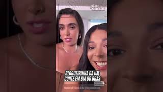 Blogueirinha da um corte em Bia do Brás, ao lado de Buda e Giovanna #BBB24 #BBB