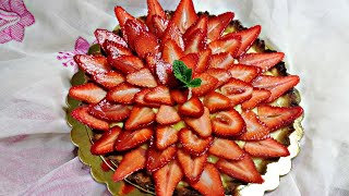 تارت الفراولة🍓 وكريم باتسيير لذيذة سهلة التحضير