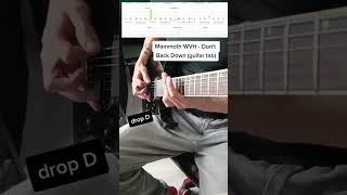 Mammoth WVH - Don't back down guitar tab