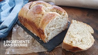 Brioche 3,5 Ingrédients : Recette Fond de Placard Facile (Vegan)