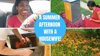 Summer Day With A Housewife: Trash Can Glow-Up, Shopping & Fun!