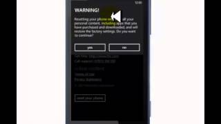 Como restablecer teléfono con windows phone a fabrica
