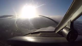 Approach into cloudy Tenerife North