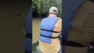 Bad thunderstorms muddy the river and shut the catfish bite down. #fishing #catfish #outdoors #river