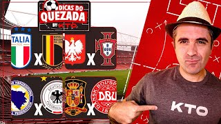 GOLS DE CR7? ITÁLIA VENCE A BÉLGICA? ALEMANHA VAI GOLEAR? DICAS DO QUEZADA!