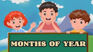 Months Of The Year Song - 53 | Nursery Rhymes & Kids Songs | Rhyme Time Kids