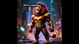 animals as superhero part1#trending #cat #catdoglove #cuteanimal#cutecat#cutepet#lion#superanimals