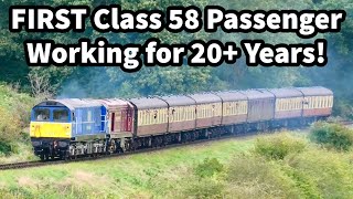 58023 - ENGINE START, Light Engine Moves & Loaded PASSENGER Service!  FIRST Class 58 for 20+ Years!