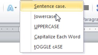 Quickly Change to all CAPS or lowercase in Word - Change Text Style in Word