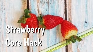 Jak usunąć szypułki z truskawek | How to remove the core of a strawberry