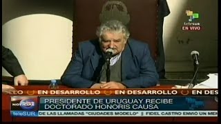 Discurso de Mujica nombrado Doctor Honoris Causa