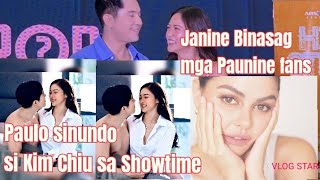 Paulo Sinundo si Kim sa Showtime🛑Janine Gutierrez binasag ang mga fans ng Paunine🛑#kimpau #fypシ