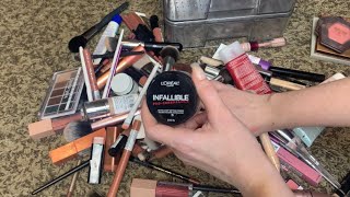 ASMR NO TALKING | ORGANIZING MY MAKEUP COLLECTION | RUMMAGING