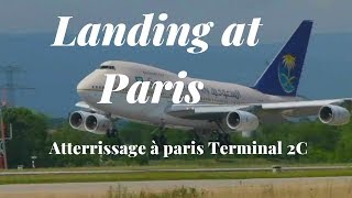 Landing at PARIS Charles de Gaulle airport | Close up Paris CDG Airport Plane Spotting