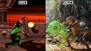 Reptile "Force Ball" Evolution  - Mortal Kombat 2-12 (1993-2023) 4K