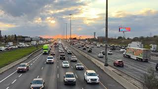 traffic gridlock hwy 401#car #cars #toronto #trending #viral #shortsviral #vlog