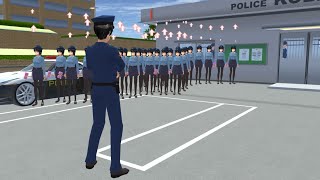 Sakura Police and Robbers 😱 -Exclusive with XavieyBA #sakuraschoolsimulator