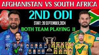 Afghanistan vs South Africa 2nd ODI Playing 11|Afghanistan vs South Africa ODI Series | AFG vs SA