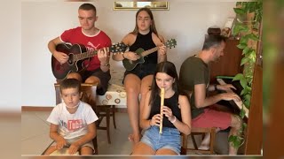 Servire è regnare cover con voce piano chitarra ukulele flauto e bongo