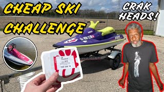 Trading a SANDWICH for JET SKI - BEATER SKI GETS THRASHED AND GOONED- Yamaha VXR