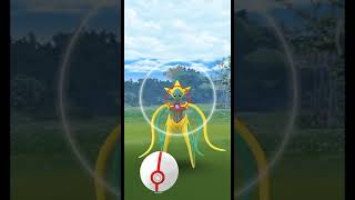 Shiny Deoxys (attack forme) from Raid #shorts #pokemongo