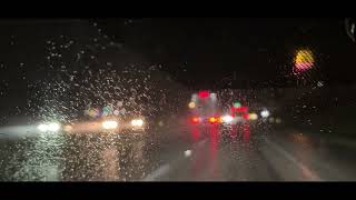 10 Hours Driving In The Rain At Night | ASMR | 4K UHD