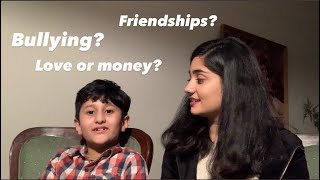 Asking my younger brother about life advice *hilarious*