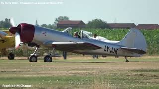 The arrival of YAK 50 (LY-JJK) at Fly Party 2022