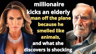 millionaire ordered an elderly man to get off the plane because he smelled like animals  But she was