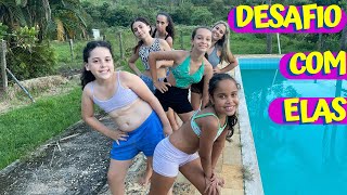 DESAFIO NA ÁREA DA PISCINA COM ELAS COM O SIM OU NÃO