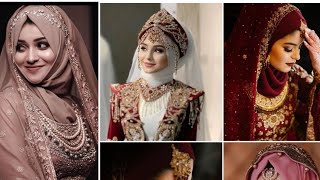 Islamic bridal wear| hijab styles of brides| beauty of hijabi brides| stylist girl