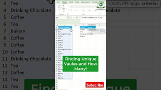 finding unique value and how many ? | #shorts #trending #excelwithbapisardar #viralreels #short