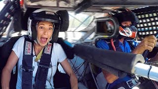 Nascar Driver Lets Wife Ride Along In A Race