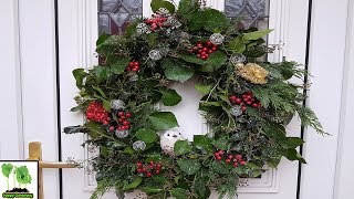 Making An Xmas Wreath From Your Garden