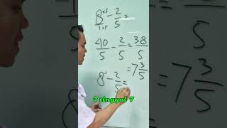 Cara cepat bilangan bulat dikurangi pecahan #trisnomathnian #matematika