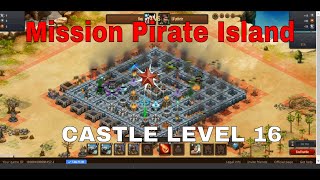 Throne Rush PC :  #Pirate Island  Castle Level 16 Drake  and LV-pttete