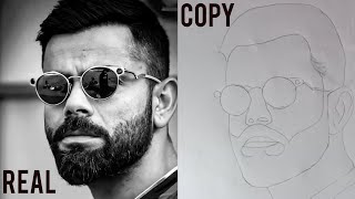 Virat Kohli 🫡 Portrait sketch।। @viratkohli #art #artist #drawing #viratkohlidrawing