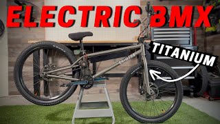 MY NEW TITANIUM ELECTRIC BMX BIKE!  // Chimera Bmx