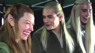 Orlando Bloom, Evangeline Lilly and Lee Pace React to 'Happy Hobbits' Livestream Trailer (HD)