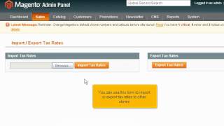 Changing tax rates in Magento